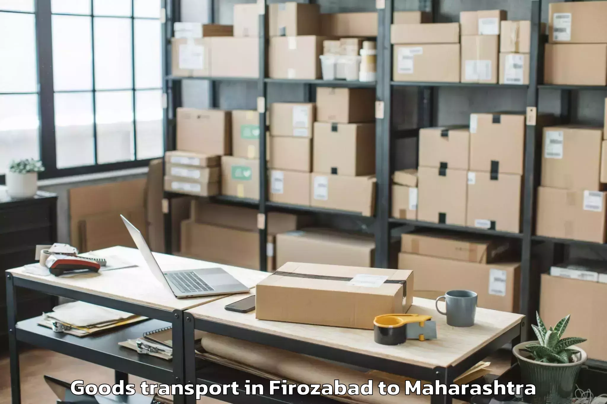 Affordable Firozabad to Shegaon Goods Transport